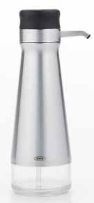 Stainless steel body Non-skid base 16 oz capacity Steel-Top Soap Dispenser Easy, one-handed dispensing of soap or lotion