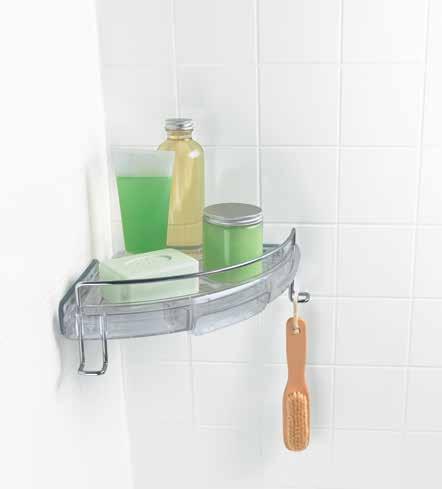 attaches to tile, glass and other smooth, non-porous surfaces Shower Curtain Liner Clips Keep shower curtain liners sealed
