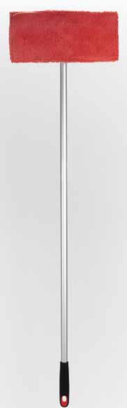 Lightweight aluminum pole for easy dusting and maneuvering Microfiber Floor Duster Refill available Microfiber Slim Duster Slim profile Duster flexes to clean under appliances and in tight spaces