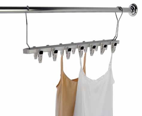 Laundry Drying Center Seven adjustable drying bars slide to create space for easy loading and