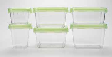 You can see inside the container clearly and they are so easy to open and they close tightly. - Sally Ann R Hurst, TX #1132680 12 Piece LockTop Container Set Set includes: two 6.