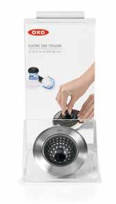 Sink Strainer Point of Purchase Display Holds Silicone Sink Strainer Dimensions: 6" L x 6.5" W x 11.