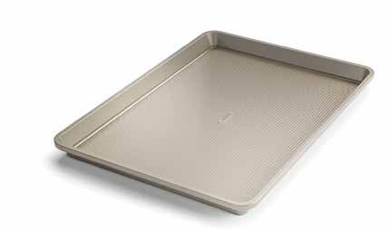 Cookie Sheet Generous edge provides a secure grip for easy handling and transferring to and from the oven Perfect for cookies, biscuits and
