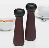 elegant and durable Colored tabs clearly differentiate between Salt and Pepper