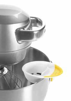 3-in-1 Egg Separator Separates egg yolks from whites Raised edge is