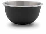 Stainless Steel Mixing Bowl Stainless steel interior won't stain or retain odors Non-skid exterior makes Bowl extra sturdy and resistant to slipping,