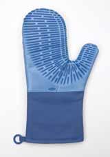 ribs for improved dexterity and grip Clean with damp cloth or machine wash
