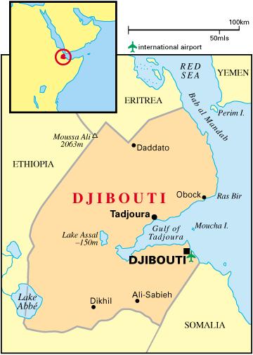 1 INTRODUCTION 1.1 THE PHYSICAL ENVIRONMENT 1.1.1 THE DJIBOUTI COAST Djibouti is located in Eastern Africa at the juncture of the Red Sea and the Gulf of Aden, with its borders adjoining Eritrea, Ethiopia and Somalia (Fig.