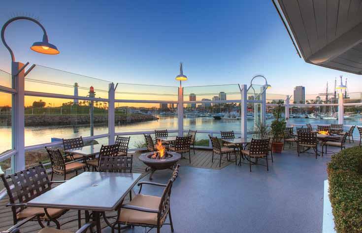 The patio can be rented out as a whole or as small coves for groups of 16-20.