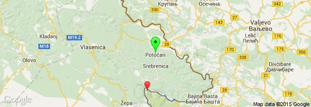 Memorijalni centar Srebrenica-Potočari Route from Звијезда to Memorijalni centar