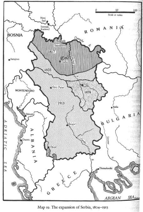 Ekspansioni serb në trevat shqiptare, 1804-1913 68% dhe numrin e banorëve për 67%.