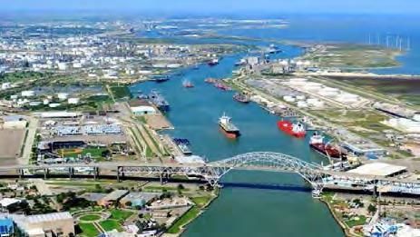 Assets 25+ acres of open storage and fabrication sites Over 60 miles of rail, including the new Nueces River Rail Yard 8,500 submerged and 6,300 upland acres 3 public liquid docks 6 private liquid