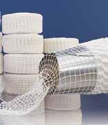Elastic Netting Rolls Polyester netting. (100% cotton available.) 150-ft. rolls are always fresh and easy to work.