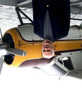 He used a float-equipped Beaver De-Havilland, flying the 75 miles from Kenmore s base at the north end of Lake Washington (near Seattle) to the glacier in 45 minutes.