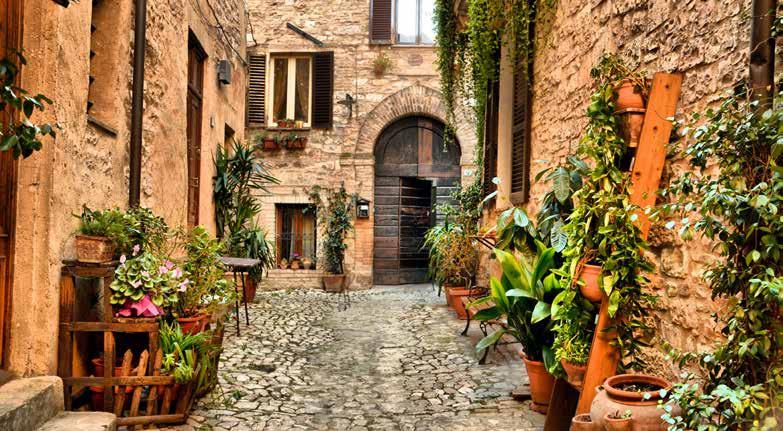Tuscany & Umbria The green heart of Italy 6 days from only 249,- Spello The following programme represents our suggestion for a great tour.