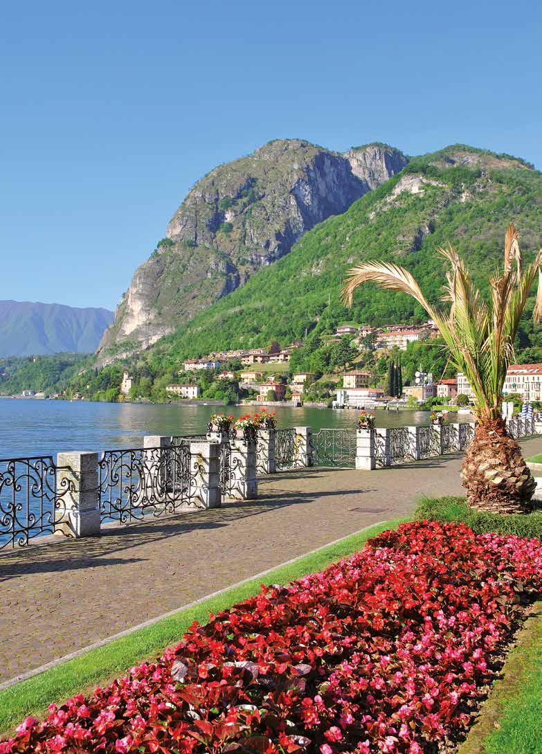 The magical gardens and parks of Northern Italy 6 days from only 349,- All entrance fees included Sigurtà Park Castello Quistini Villa Monastero Garden of Isola Bella The following programme