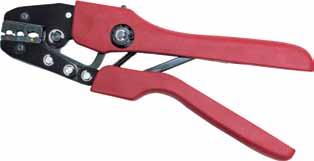 and reduced hand effort High quality tool will ensure years of precision crimping Ratchet release clip The tool features an adjustment dial to further enhance the quality of the tool Crimping guide