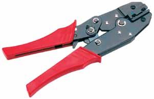 Length: 235mm Weight: 475g HNN4 Flag Terminal Crimper This tool is specially designed to crimp the CABAC fully insulated flag terminals, FIFQC1.25-6.4 (red) and FIFQC2-6.4 (blue).