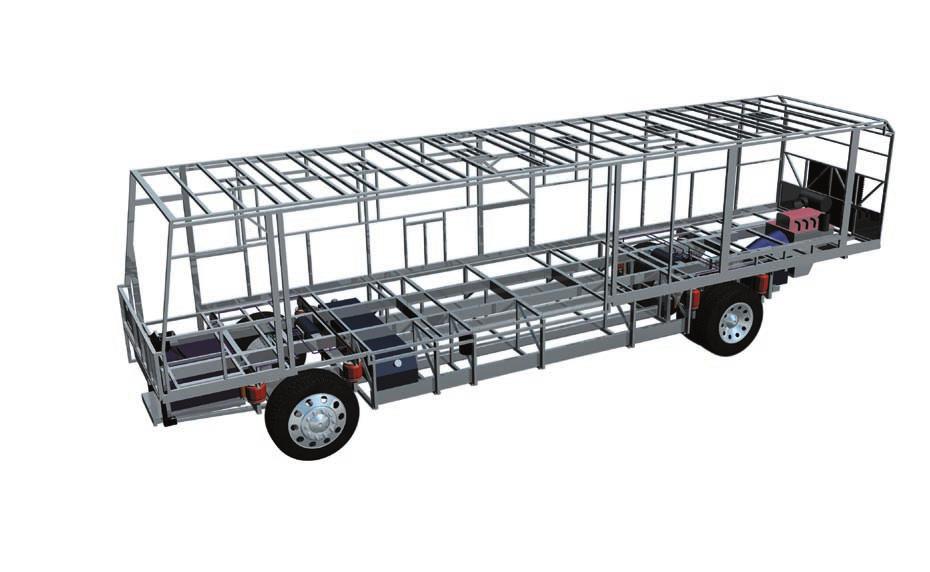 2 The main rails feature an exclusive raised rail design which provides for larger full pass-through storage bays with flush floors.