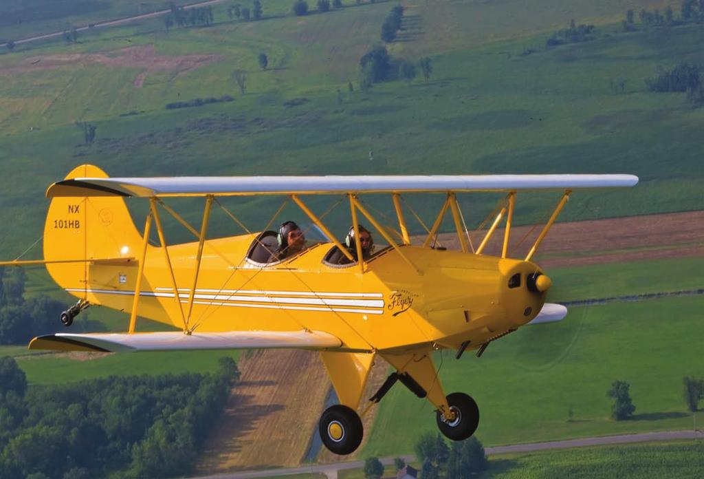 Biplanes are still popular today. Mark Marino designed this Hatz Bantam to meet the light-sport aircraft regulations, making it eligible for sport pilots to fly.