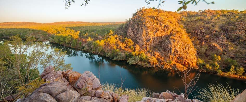 6 Katherine Gorge Cruise & Edith Falls Full day Katherine Gorge $259adult $130child Code: D11 Departs: Mon, Wed & Sat 6.30am from Darwin (earlier from your hotel see back cover) Returns: 8.