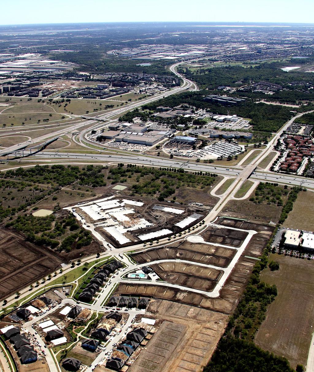 and Fort Worth. The southwestern portion of Dallas/Fort Worth International djacent to the site.