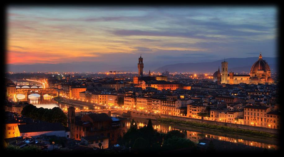 WELCOME TO FLORENCE, THE CRADLE OF THE REINASSANCE 13.