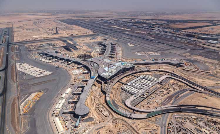 Abu Dhabi International Airport Midfield Terminal Building, Abu Dhabi/UAE Abu Dhabi International Airport Midfield Terminal Building is the biggest on-going