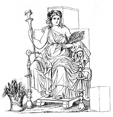Myth of Demeter Demeter is intimately associated with the seasons. Her daughter Persephone was abducted by Hades to be his wife in the underworld.