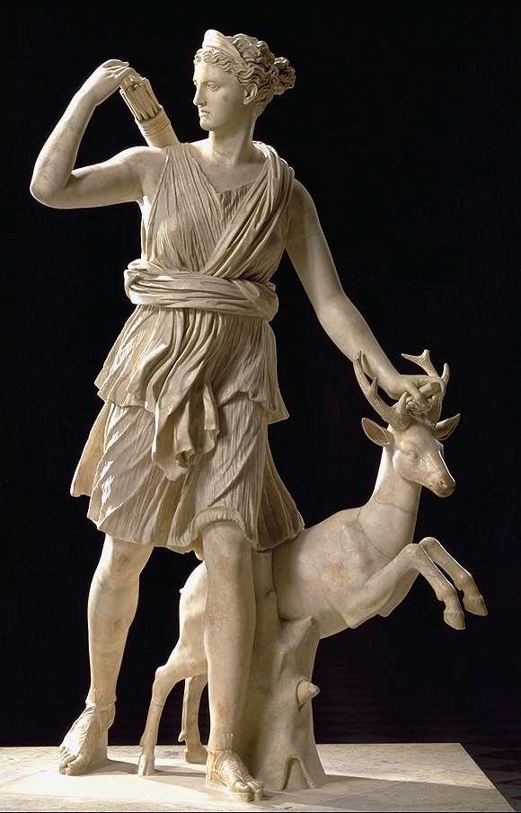 Myth of Artemis Artemis was born first and helped her mother deliver Apollo.