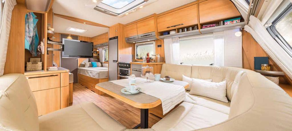 HYMER Nova 5 Living and kitchen comfort Treat yourself to a little luxury.
