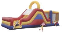 Inflatables Castle 5 n 1 Combo Bounce, slide, climb, crawl and basketball 19' x