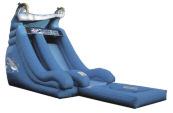 Slide, 13' Enjoy hours of fun on this 13' high inflatable slide. Climb up a net on one side and slide down the other.