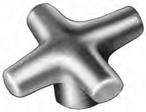 5 KNOBS Cast Iron Hand Knob Material: #30 Grey Iron Finish: Zinc Plate Thread: 2B-UNC Ream: +.002 -.
