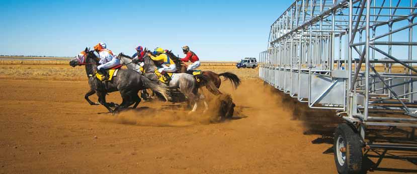 Julia Creek (At the Creek) Visitor Information Centre Horse racing at the Dirt n Dust Festival, Julia Creek Insights into how a region can support DRIVING the INFORMATION growth of tourism to