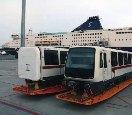 The Group carries Rome s underground wagons April 1, 2014, three underground wagons were loaded in Barcelona onboard the m/vessel Cruise Roma and discharged, the following day, in the port of