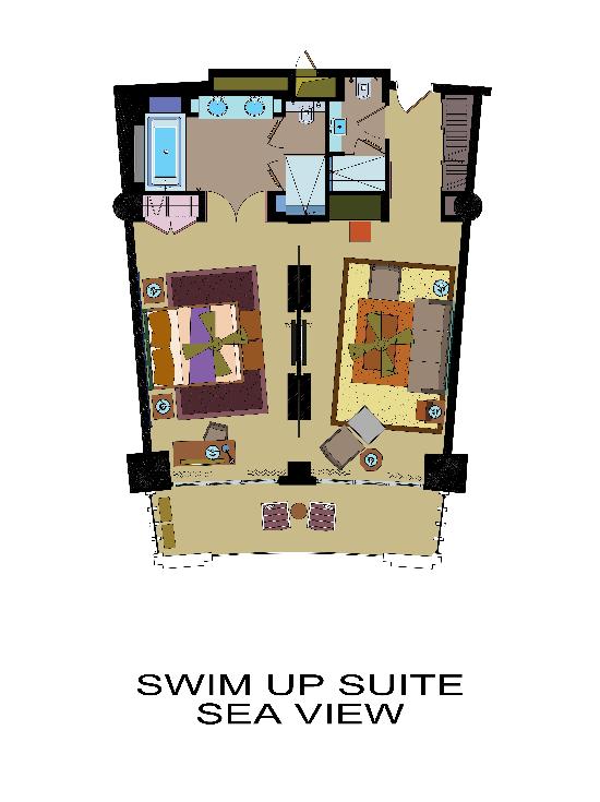 SWIM UP SUITE FEATURES ROOM SET UP ROOM SERVICES 21 UNITS FRUIT BASKET ON ARRIVAL DAY COFFEE & TEA SET UP 79 M² CHOCOLATE & SWEET PLATTER ETRO BATH COSMETICS 1 LIVING ROOM LOCAL RED WINE (75 CL)