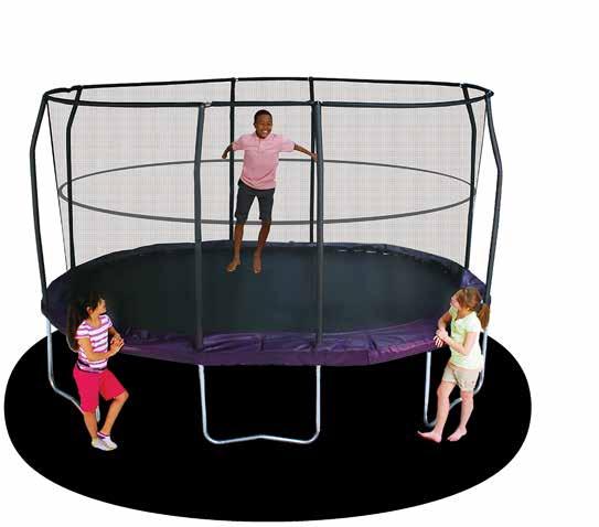 Trampoline Features: - 60 pcs of 6.