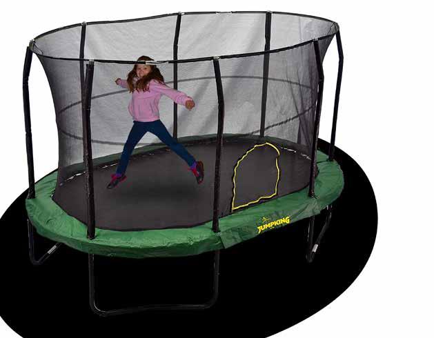 TRAMPOLINES Trampoline Features: - 64 pieces of 8.