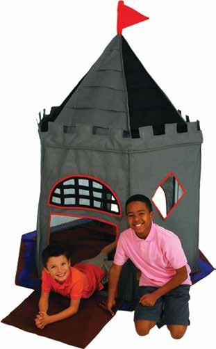 PLAY TENTS Knight Castle* Style# SE-CLS UPC: 839539006104 Dimensions: 49 x 66 (124cm x 167cm) Fabric: 100% non-woven material