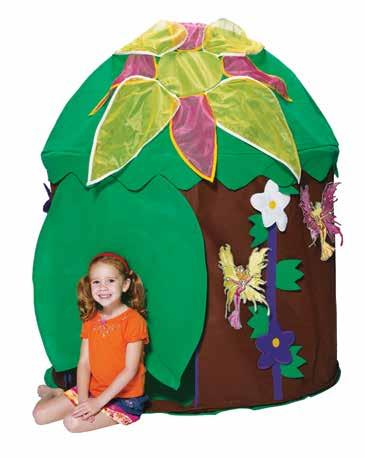 PLAY TENTS WOODLAND FAIRY Hut* Style# PS-WFH UPC:839539005122 Dimensions: 52 x 40 dia.