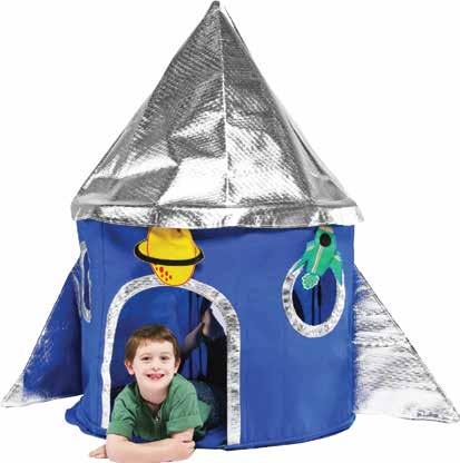 PLAY TENTS Special Edition Rocket* Style# SE-RKT UPC: 839539004025 Dimensions: 56 H x 40 Dia.