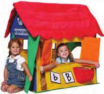 Style#: KC-LRN UPC: 839539003134 KID`S COTTAGE Dimensions: 38 L x 30 W x 44 H (98 L x 76 W x 112 H cm) Body: 100% non-woven material (indoor use) Roof: 100%