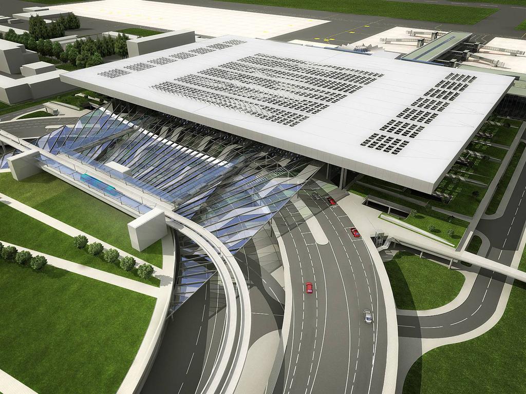 Fig. 6: Visualisation of International Airport Riga terminal extension 3.1.