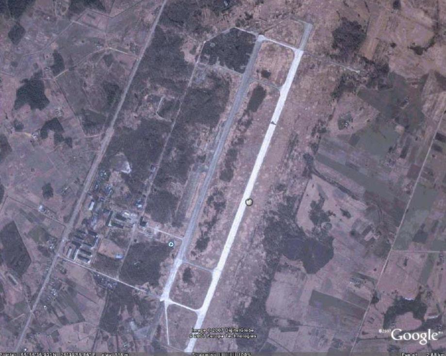 Fig. 10: Daugavpils Airport Area In February 2001 Daugavpils airport was certified as Airport Daugavpils and operated for private and charter flights for aircrafts with maximum take-off weight not