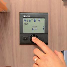 You can intuitively select the required room or water temperature.