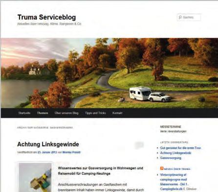 These are just some examples of the topics addressed in our Truma service blog.