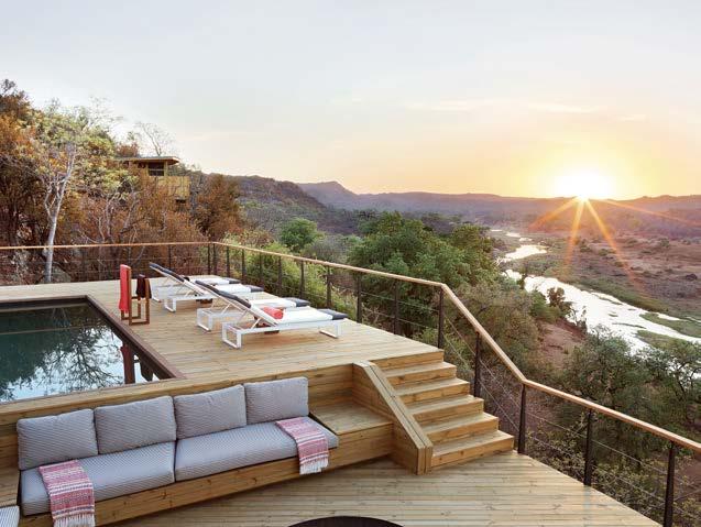 This exclusive use camp, perched along the Luvuvhu river bank, offers unparalleled