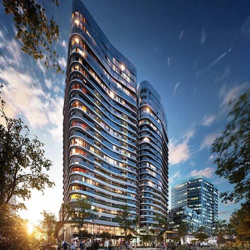 Superior Residence Design Excellence The residential development is situated above a multi-level retail precinct. Floor-to-ceiling glass windows.