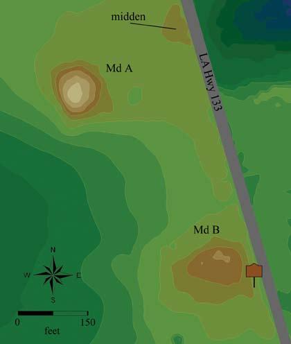 L a n d e r n e a u M o u n d s Wade Landing Mound GPS Coordinates: Latitude: 32.273166 Longitude: -91.993833 From La 847, head north on La 133. Go 5.6 miles to marker on left.